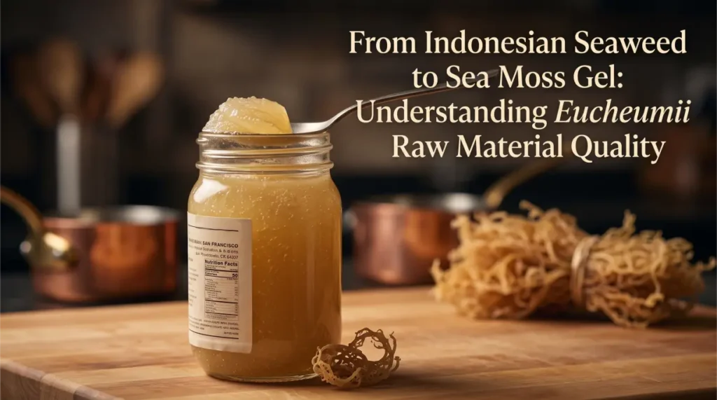 From Indonesian Seaweed to Sea Moss Gel: Understanding Eucheuma Cottonii Raw Material Quality