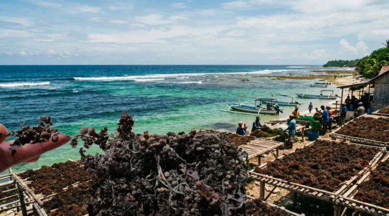 How Raw Sargassum Is Harvested, Washed, and Dried for Industrial Export